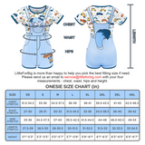 LFB Furrytail Racecar Romper Adult Bodysuit - Little Blue