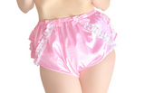 LFB Pretty in Pink Satin Adult Diaper Cover