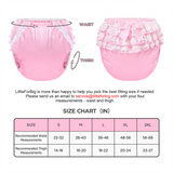 LFB Pretty in Pink Satin Adult Diaper Cover