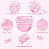 LFB Pretty in Pink Satin Adult Diaper Cover