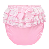 LFB Pretty in Pink Satin Adult Diaper Cover