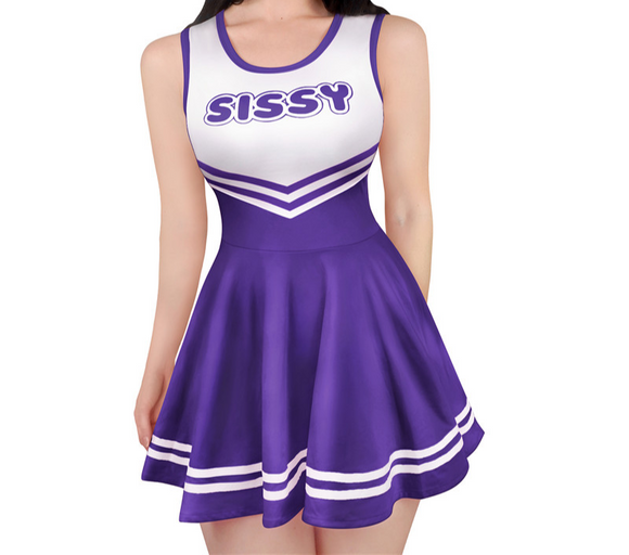 LFB Cheer Sissy Mini Dress - Dark Purple