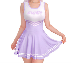 LFB Cheer Sissy Mini Dress - Lavender