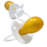 Adult Firm Sissy Latex Fixx Pacifier - White