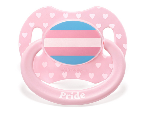 LFB Gen II Adult size Pacifier - Trans Pride Flag