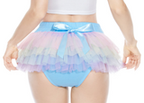 CutiePlusU Tutu  Bloomer - Rainbow/Blue