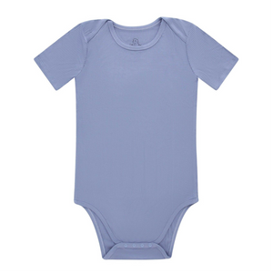 LC Adult Ribbed Bamboo Bodysuit - Vista Blue