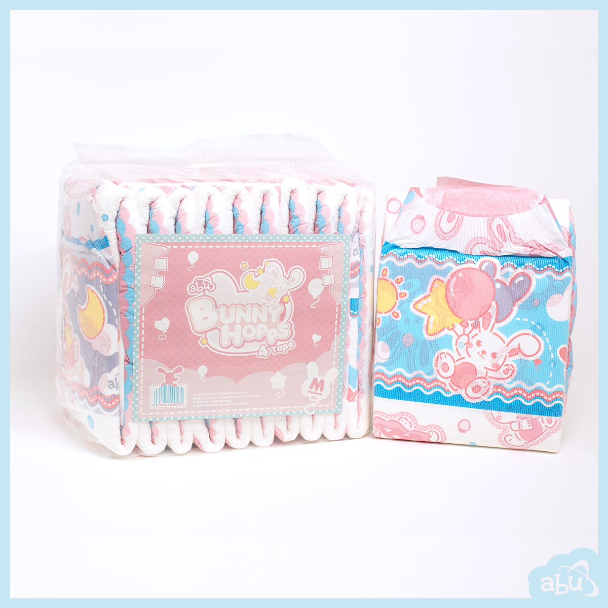 ABU Bunny Hopps Adult Diaper - 4 Tape – My Inner Baby