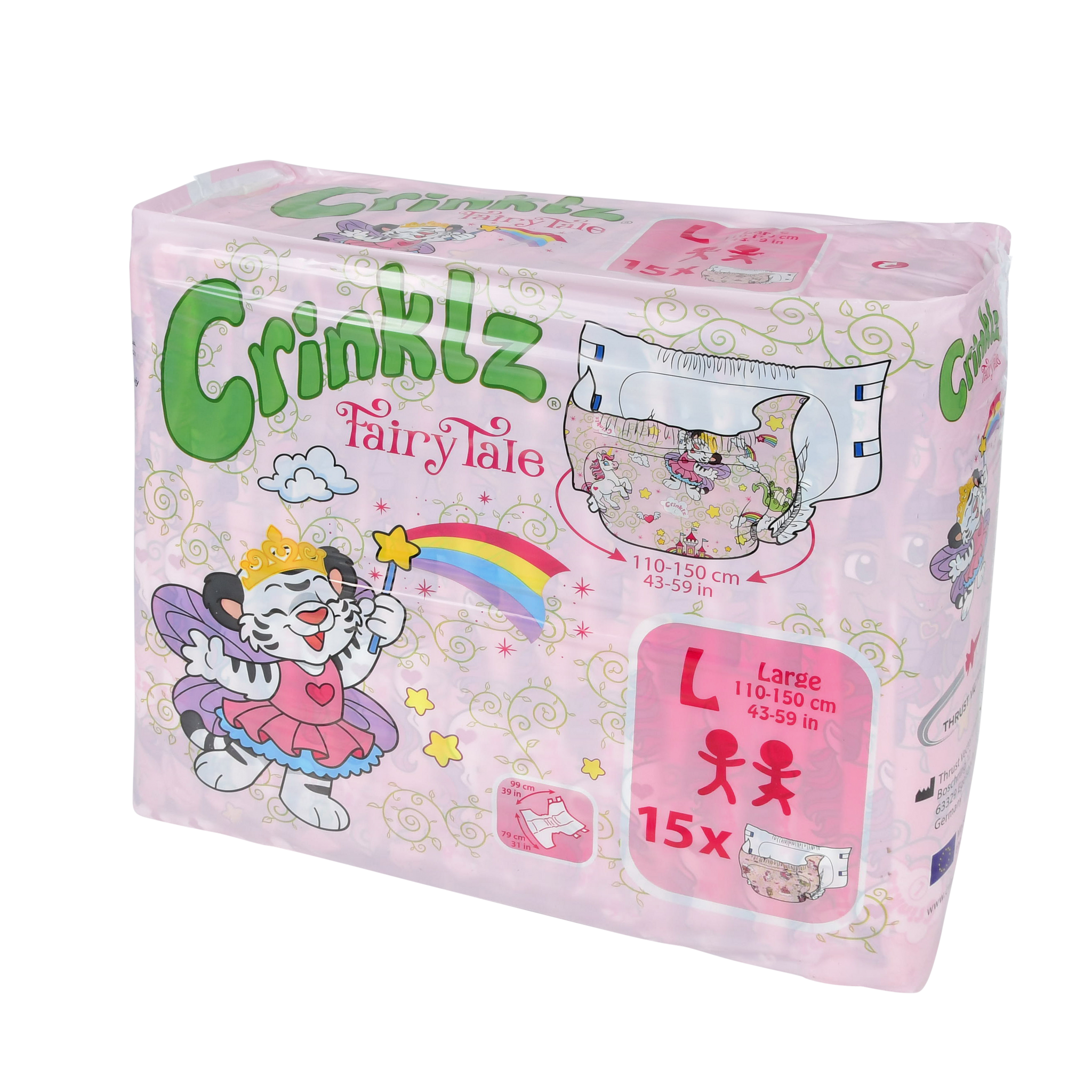 Crinklz printed Adult Diaper - Fairy Tale – My Inner Baby