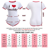 LFB I love Daddy Bodysuit - Red