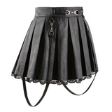 LFB Troublemaker Faux Leather Skirt - Black