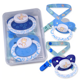 Adult Pacifiers with Clip - Lil' Squirts Splash (2Pack)