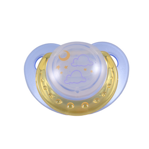 Adult Small Guard Night Glow Pacifier - Blue Clouds