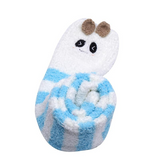 LFB Coral Fleece Thigh High Socks - Blue Panda