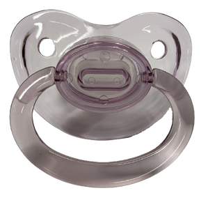 Adult Baby Size 6 Pacifier - Clear Purple