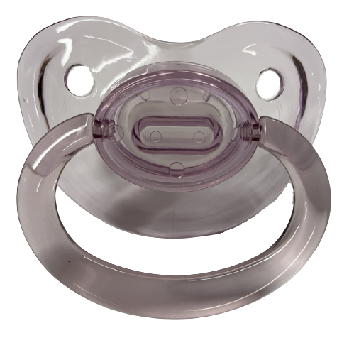 Adult Baby Size 6 Pacifier - Clear Purple