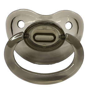 Adult Baby Size 6 Pacifier - Clear Smoke