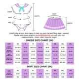 LFB Cosplay Magical Girls Skirt Set - Purple