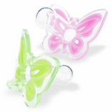 Enigma - Fully Silicone Adult Pacifier Novelty - Pink Butterfly