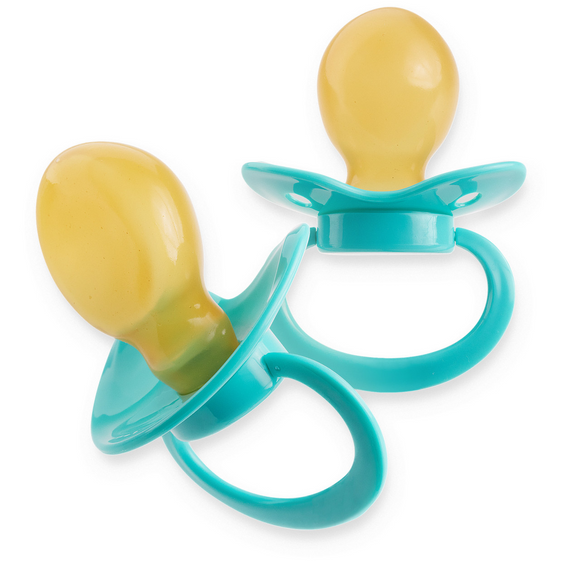 Latex Nipple Firm Fixx Adult Size 10 Pacifier - Turquoise