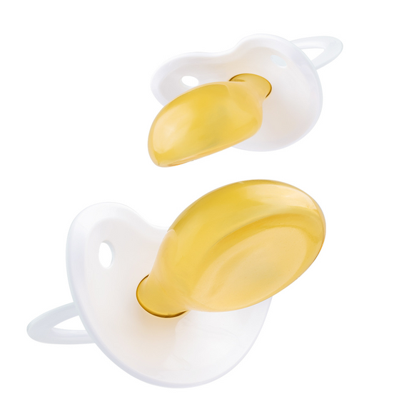 Latex Nipple Firm Fixx Adult Size 10 Pacifier - White
