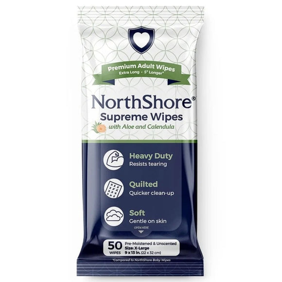 NorthShore Supreme Adult Wipes X-Large