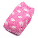 LFB Coral Fleece Thigh High Socks - PinkDots