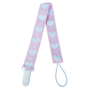 ODU Pacifier Clip - Pink Hearts