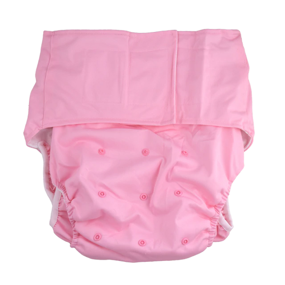 Pink adult sized pull-up diapers! 