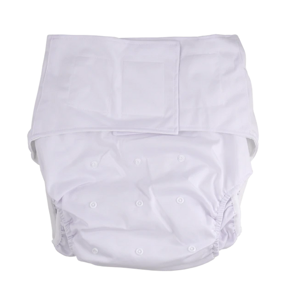 Adult Pocket Diaper - White