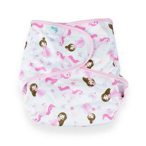 Adult Diaper Wrap - Princess Pink - Pink Trim