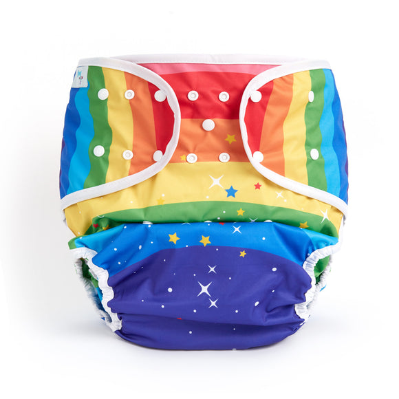 Adult Diaper Wrap - Rainbow Star