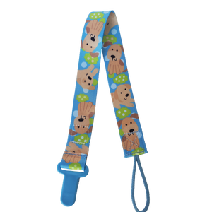 Pacifier Clip - Playful Puppies
