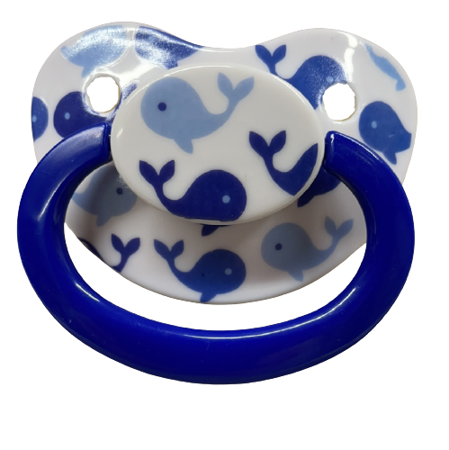 Adult Baby Size 6 Pacifier - Whales