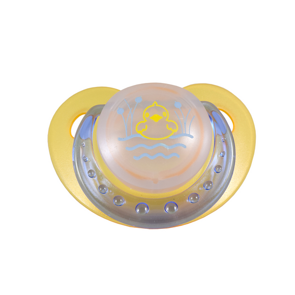 Adult Small Guard Night Glow Pacifier - Yellow Duck
